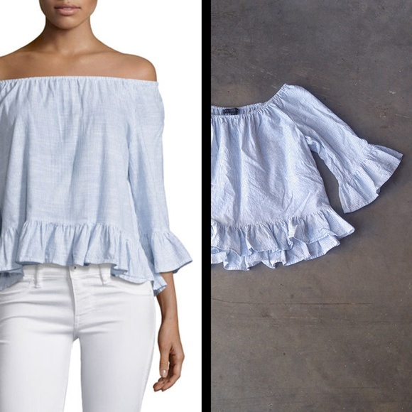 Sanctuary Tops - Sanctuary Julie Striped Off-the-Shoulder Top